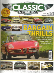 CLASSIC & SPORTSCAR 2008 JULY - 429SCJ, GT40 ROADSTER, ISLERO